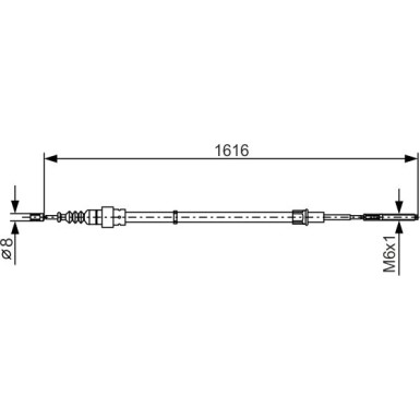 Seilzug, Feststellbremse 1 987 477 393 Seilzug, Feststellbremse 1 987 477 393