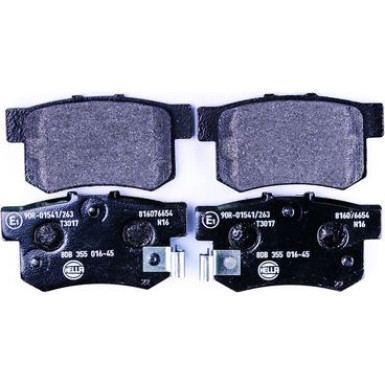 Hella Bremsbelagsatz, Scheibenbremse 8DB 355 016-451 Hella Bremsbelagsatz, Scheibenbremse 8DB 355 016-451