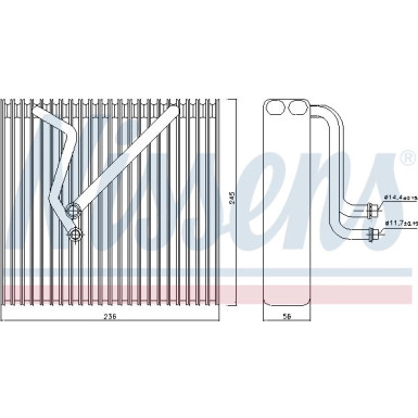 Verdampfer, Klimaanlage 92163 Verdampfer, Klimaanlage 92163