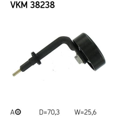 Spannrolle, Keilrippenriemen VKM 38238 Spannrolle, Keilrippenriemen VKM 38238
