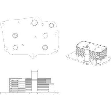 NRF Ölkühler, Motoröl EASY FIT 31841