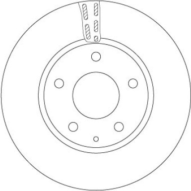 Bremsscheibe TRW SINGLE DF6661S