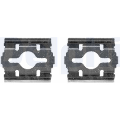 Delphi Zubehörsatz, Scheibenbremsbelag LX0409