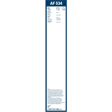 BOSCH AF 534 Scheibenwischer Aerofit 3 397 014 188 BOSCH AF 534 Scheibenwischer Aerofit 3 397 014 188