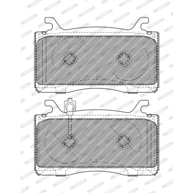 Ferodo Bremsbelagsatz, Scheibenbremse PREMIER FDB4932