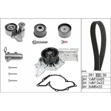 INA Wasserpumpe + Zahnriemensatz 530 0480 30