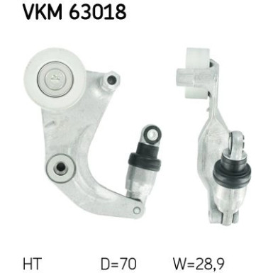 Spannrolle, Keilrippenriemen VKM 63018
