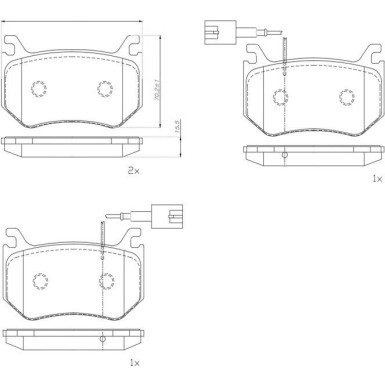 Brembo Bremsbelagsatz, Scheibenbremse PRIME LINE P 23 184