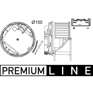 Mahle Innenraumgebläse BEHR Premium Line AB 263 000P