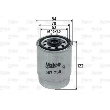 Valeo Kraftstofffilter 587738