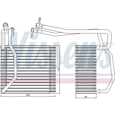 Verdampfer, Klimaanlage 92194 Verdampfer, Klimaanlage 92194