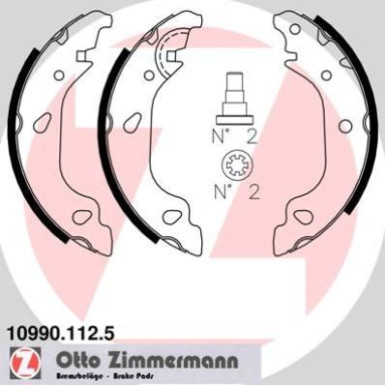 Bremsbackensatz 10990.112.5 Bremsbackensatz 10990.112.5