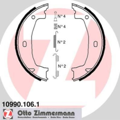 Zimmermann Bremsbackensatz, Feststellbremse 10990.106.1