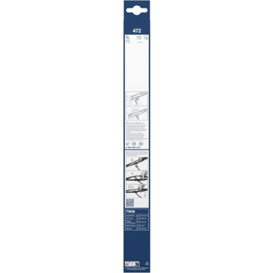 BOSCH 472 Scheibenwischer Twin 3 397 001 472 BOSCH 472 Scheibenwischer Twin 3 397 001 472