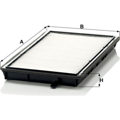MANN-FILTER CU 2835 Innenraumfilter, Partikelfilter MANN-FILTER CU 2835 Innenraumfilter, Partikelfilter