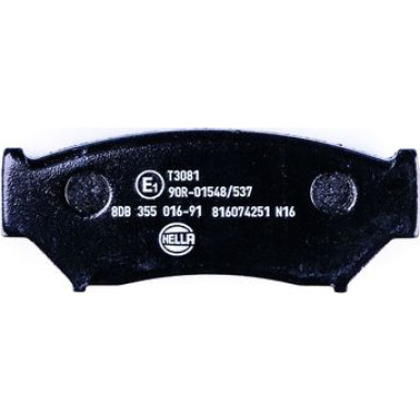 Hella Bremsbelagsatz, Scheibenbremse 8DB 355 016-911 Hella Bremsbelagsatz, Scheibenbremse 8DB 355 016-911