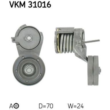 SKF Spannrolle, Keilrippenriemen VKM 31016