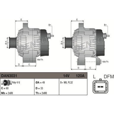 Generator DAN3031 Generator DAN3031