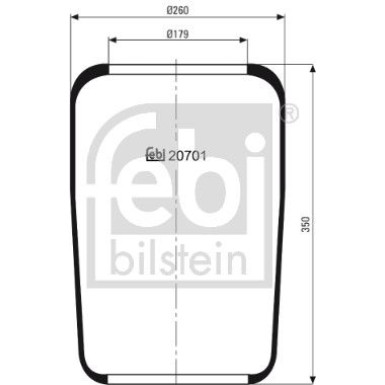 FEBI BILSTEIN 20701 Federbalg, Luftfederung
