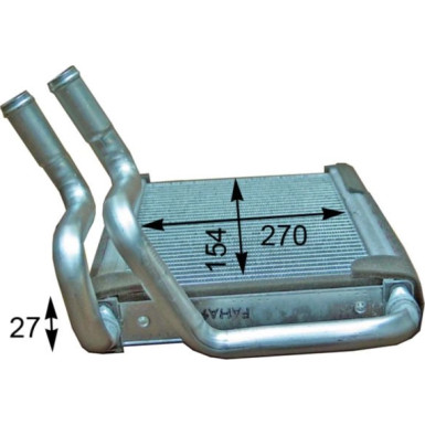 Mahle Wärmetauscher, Innenraumheizung BEHR Premium Line AH 205 000P