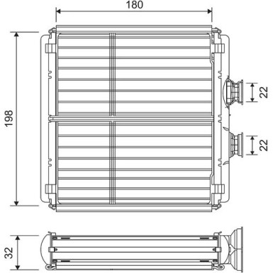 Valeo Wärmetauscher, Innenraumheizung 811508