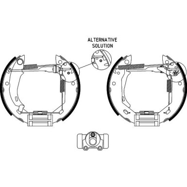 Bremsbackensatz 8DB 355 003-681
