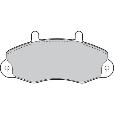 Bremsbelagsatz, Scheibenbremse 598036 Bremsbelagsatz, Scheibenbremse 598036
