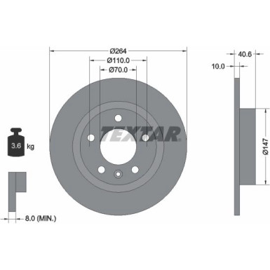 Bremsscheibe 92186403 Bremsscheibe 92186403