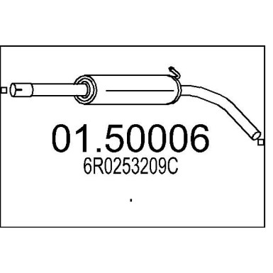 MTS Mittelschalldämpfer 01.50006