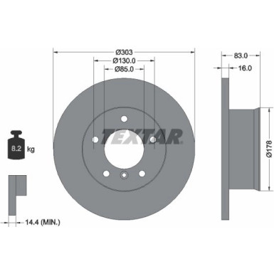 Bremsscheibe 92020300 Bremsscheibe 92020300