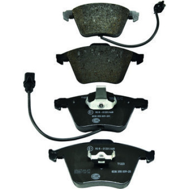 Hella Bremsbelagsatz, Scheibenbremse 8DB 355 009-201 Hella Bremsbelagsatz, Scheibenbremse 8DB 355 009-201