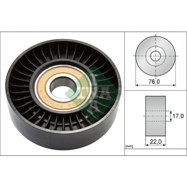 INA Spannrolle, Keilrippenriemen 531 0677 30