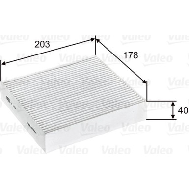 Valeo Filter, Innenraumluft VALEO ESSENTIAL 715603