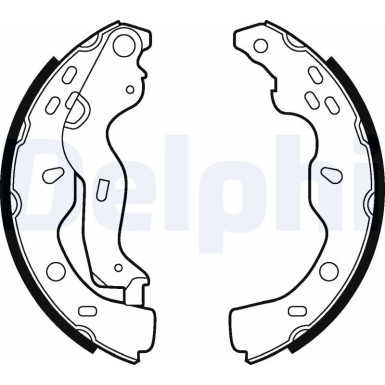 Delphi Bremsbackensatz LS2009 Delphi Bremsbackensatz LS2009