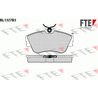 FTE Bremsbelagsatz, Scheibenbremse 9010118