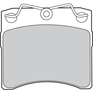 Bremsbelagsatz, Scheibenbremse 598048