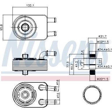 Nissens Ölkühler, Motoröl FIRST FIT 91111