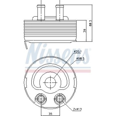Nissens Ölkühler, Motoröl FIRST FIT 90719
