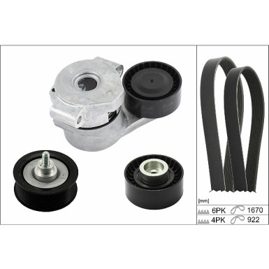 INA Keilrippenriemensatz 529 0301 10