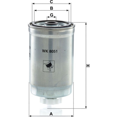 Kraftstofffilter WK 8051