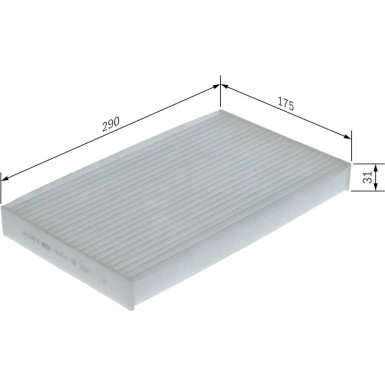 BOSCH F 026 400 549 Luftfilter BOSCH F 026 400 549 Luftfilter