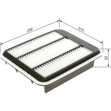 Luftfilter F 026 400 208 Luftfilter F 026 400 208