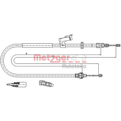 Metzger Seilzug, Feststellbremse 11.5494