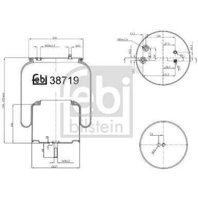 FEBI BILSTEIN 38719 Federbalg, Luftfederung