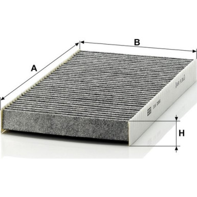 MANN-FILTER CUK 2956 Innenraumfilter, Aktivkohlefilter MANN-FILTER CUK 2956 Innenraumfilter, Aktivkohlefilter