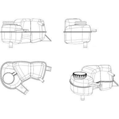 NRF Ausgleichsbehälter, Kühlmittel EASY FIT 454038