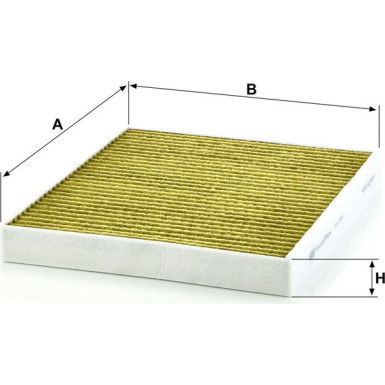 MANN-FILTER FP 2757 Innenraumfilter FreciousPlus Aktivkohlefilter mit Polyphenol, antibakteriell, Feinstaubfilter (PM 2.5)