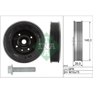 INA Riemenscheibensatz, Kurbelwelle 544 0158 20