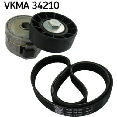 SKF Keilrippenriemensatz VKMA 34210
