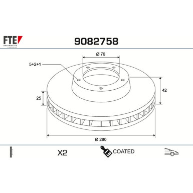 Bremsscheibe 9082758 Bremsscheibe 9082758